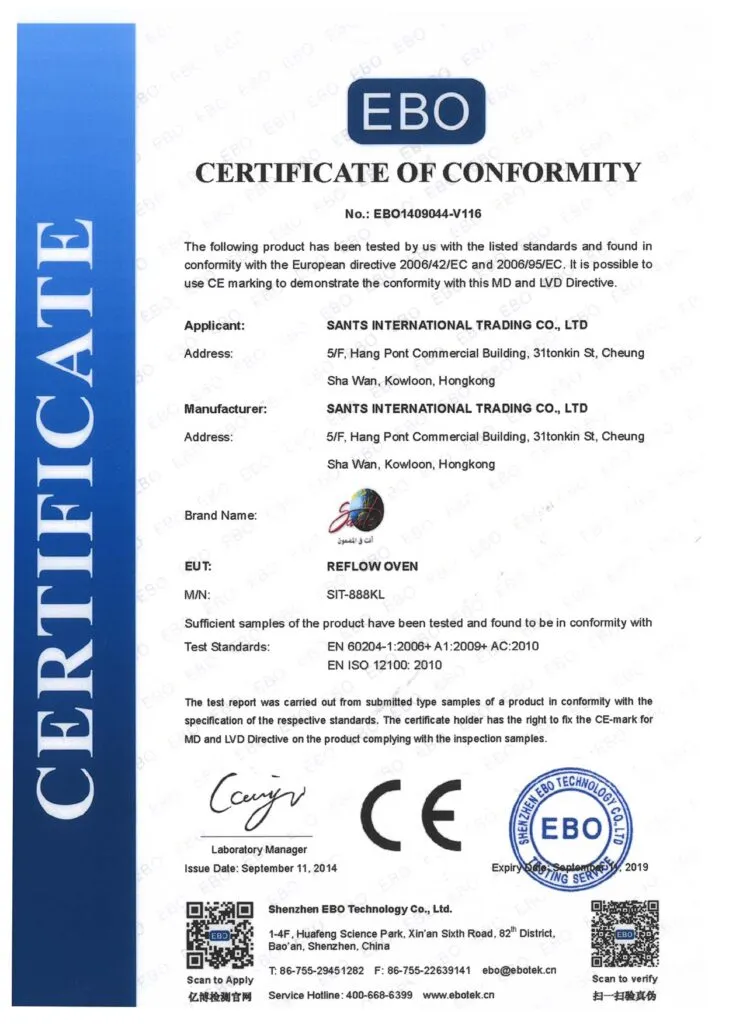Sants Group certification